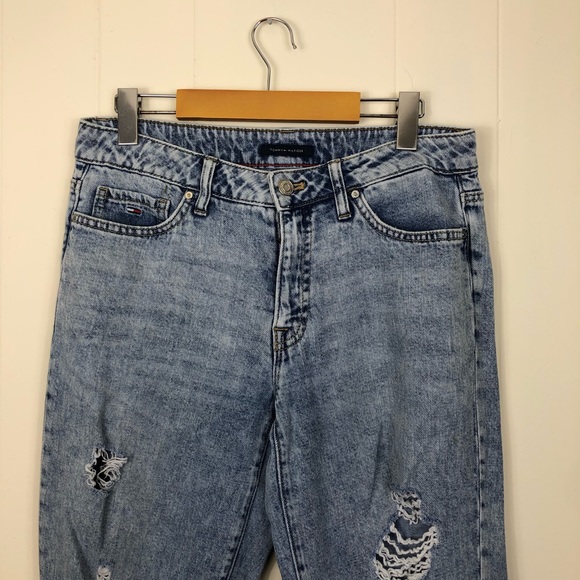 Tommy Hilfiger Distressed Boyfriend Jeans Sz 6 - Picture 3 of 11